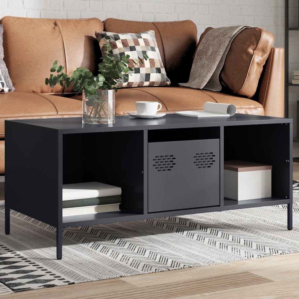 Stolić za kavu antracit 101,5x50x43,5 cm hladno valjanog čelika