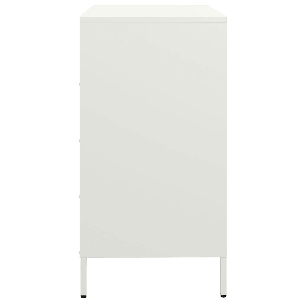 Komoda bijela 68x39x73,5 cm hladno valjani čelik
