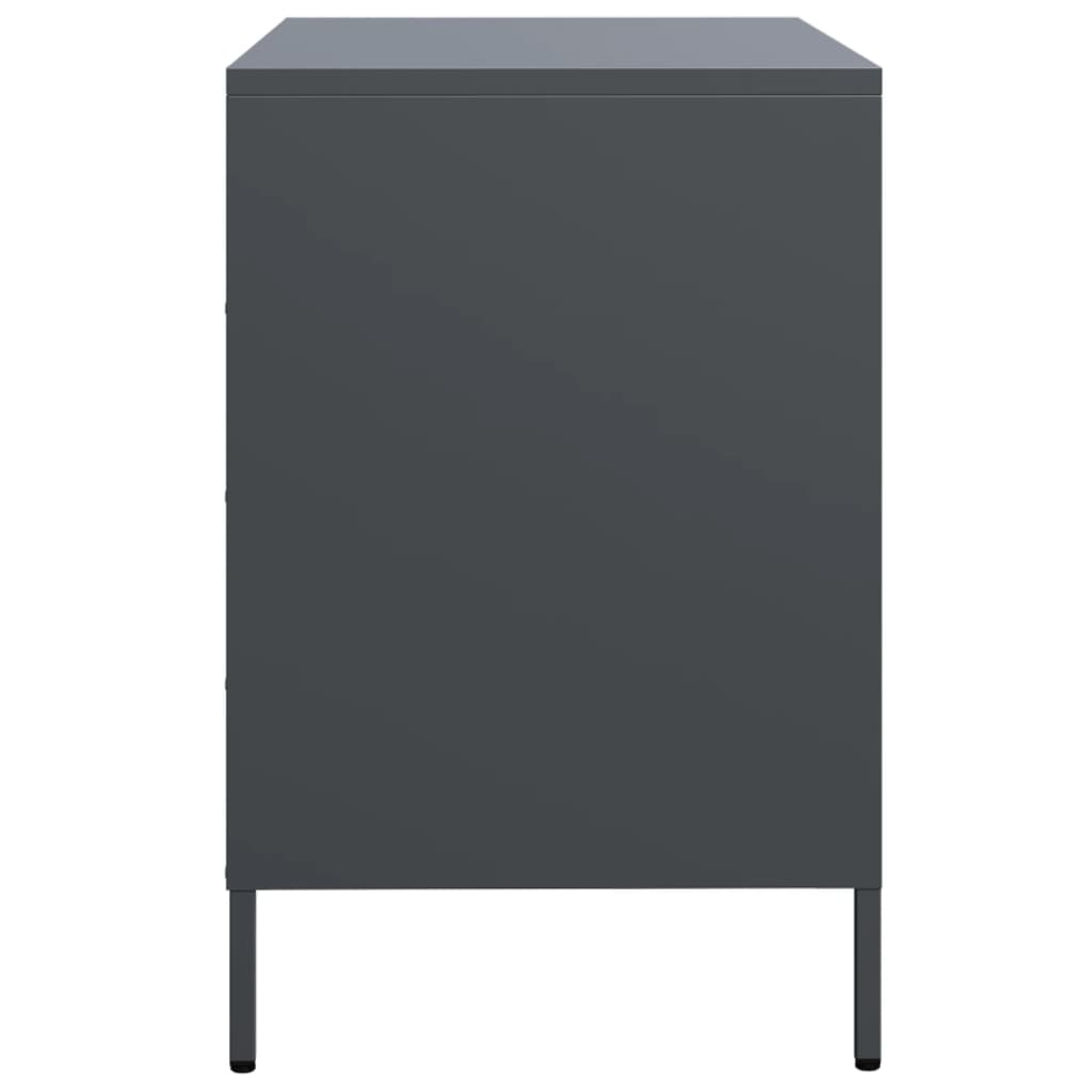 Komoda antracit 68x39x58,5 cm od hladno valjanog čelika