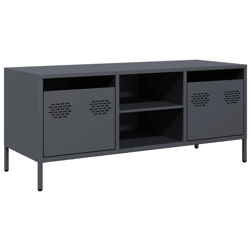 TV ormarić antracit 101,5 x 39 x 43,5 cm hladno valjani čelik