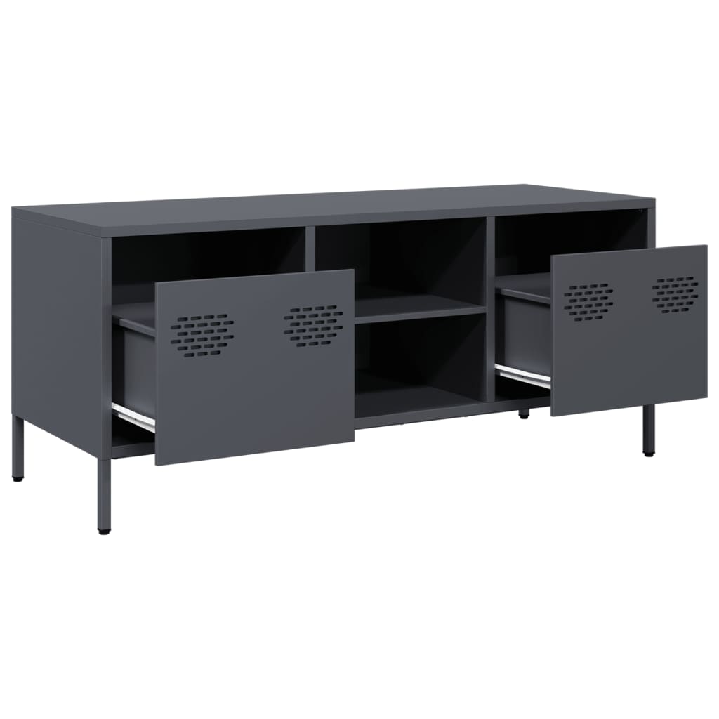 TV ormarić antracit 101,5 x 39 x 43,5 cm hladno valjani čelik