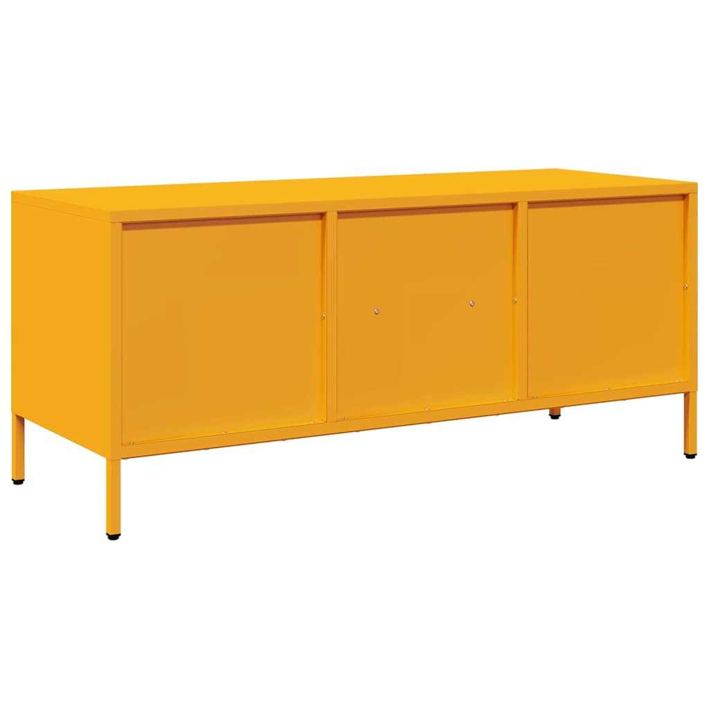 TV ormarić boja senfa 101,5x39x43,5 cm čelični