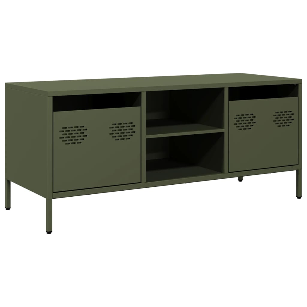 TV ormarić maslinastozeleni 101,5 x 39 x 43,5 cm čelični
