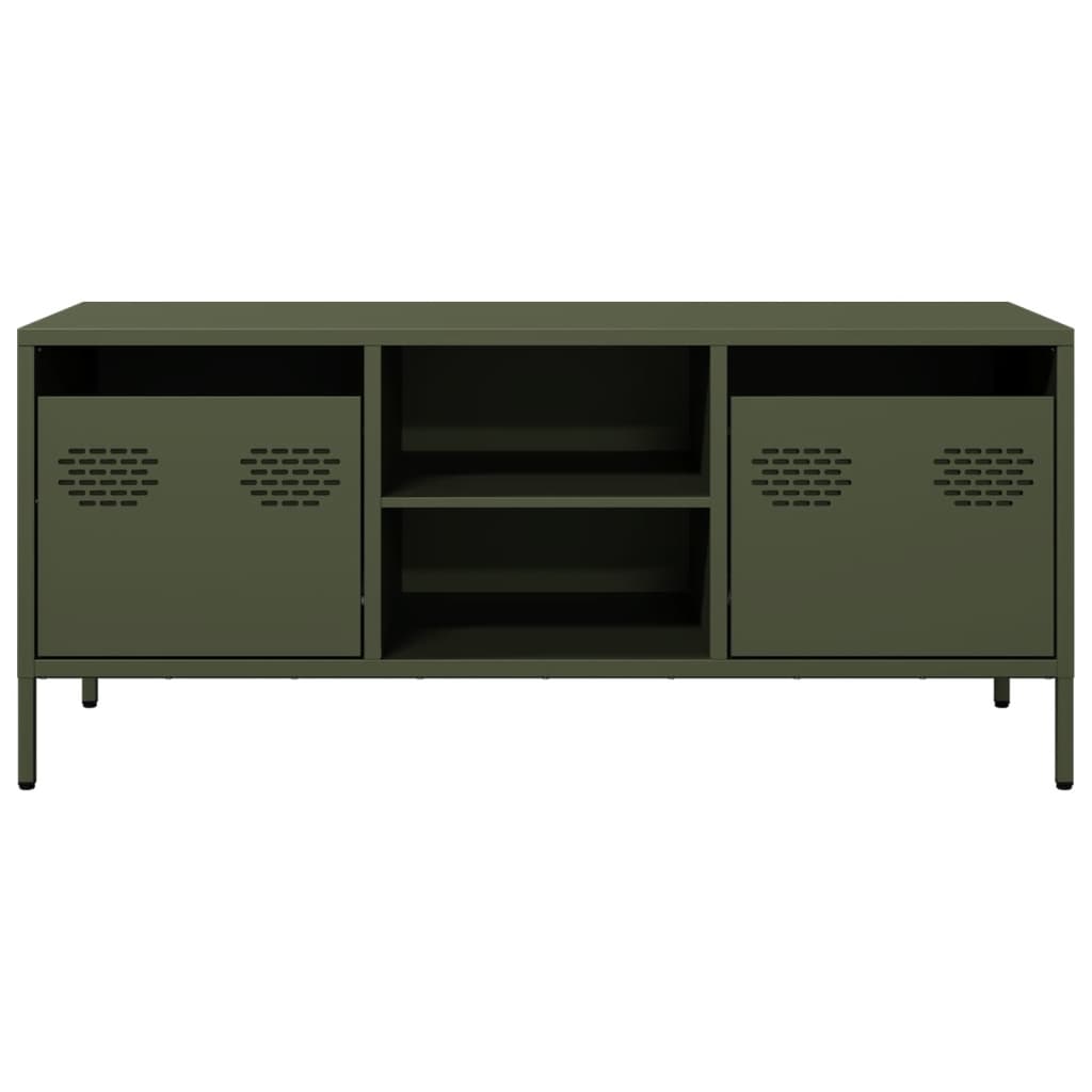 TV ormarić maslinastozeleni 101,5 x 39 x 43,5 cm čelični