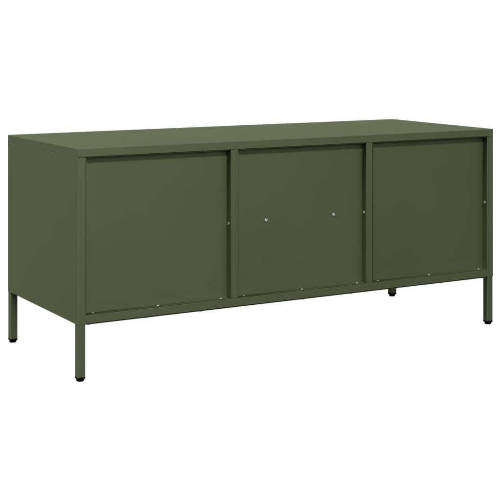 TV ormarić maslinastozeleni 101,5 x 39 x 43,5 cm čelični