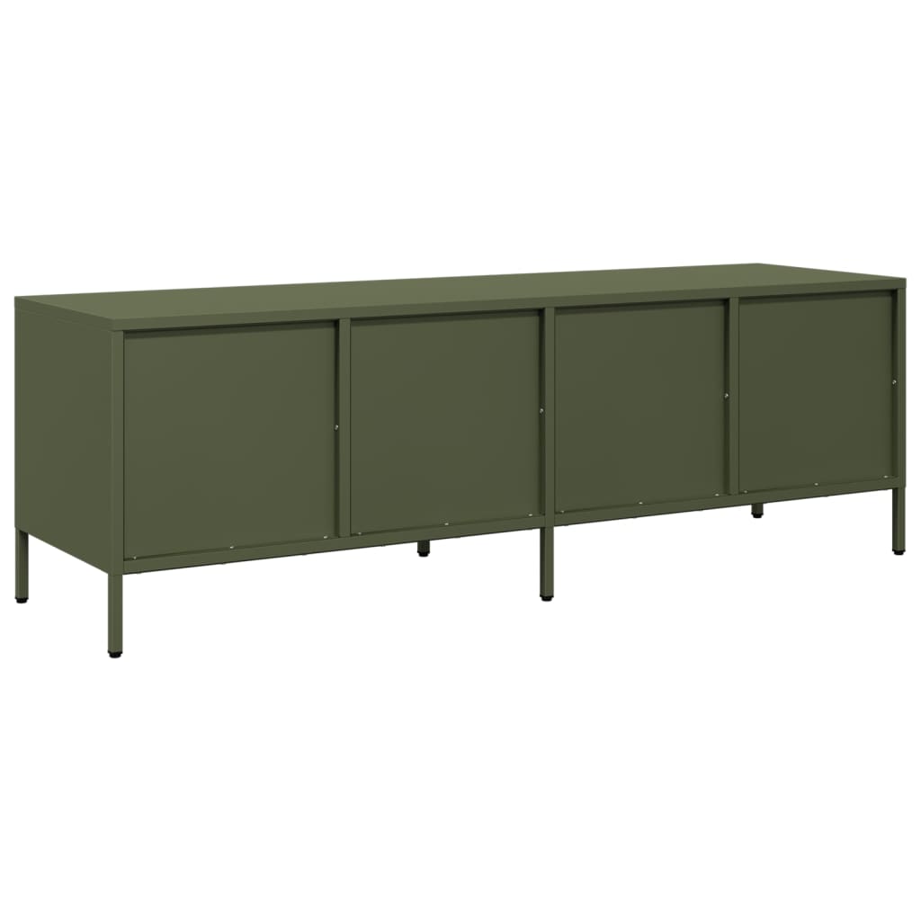 TV ormarić maslinastozeleni 135 x 39 x 43,5 cm čelični