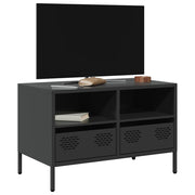 TV ormarić crni 68 x 39 x 43,5 cm hladno valjani čelik