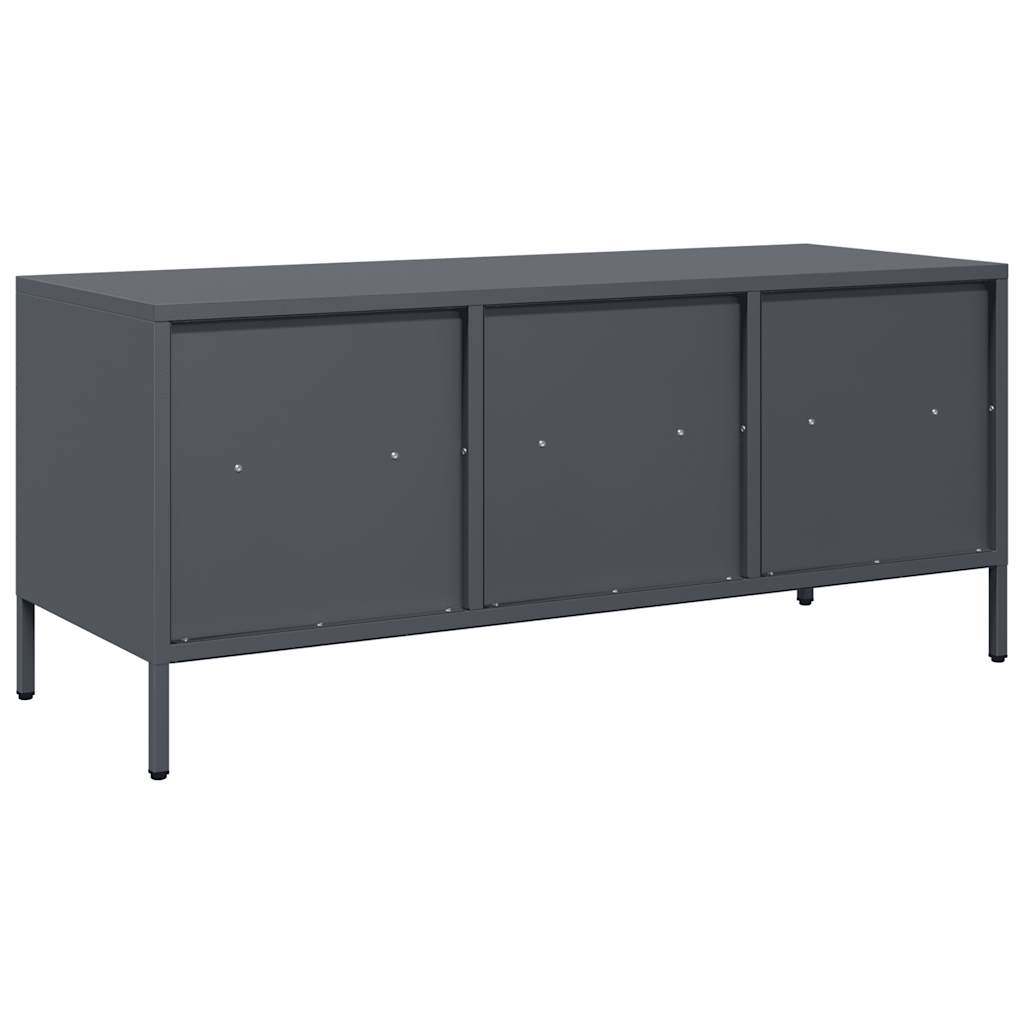 TV ormarić antracit 101,5 x 39 x 43,5 cm hladno valjani čelik