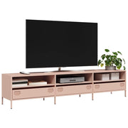 TV ormarić ružičasti 202x39x43,5 cm hladno valjani čelik