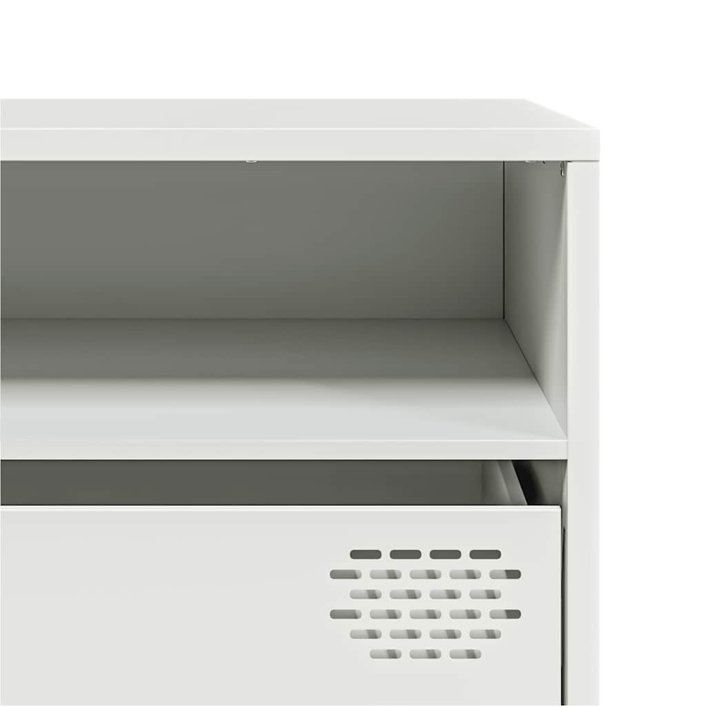 TV ormarić bijeli 202x39x43,5 cm hladno valjani čelik