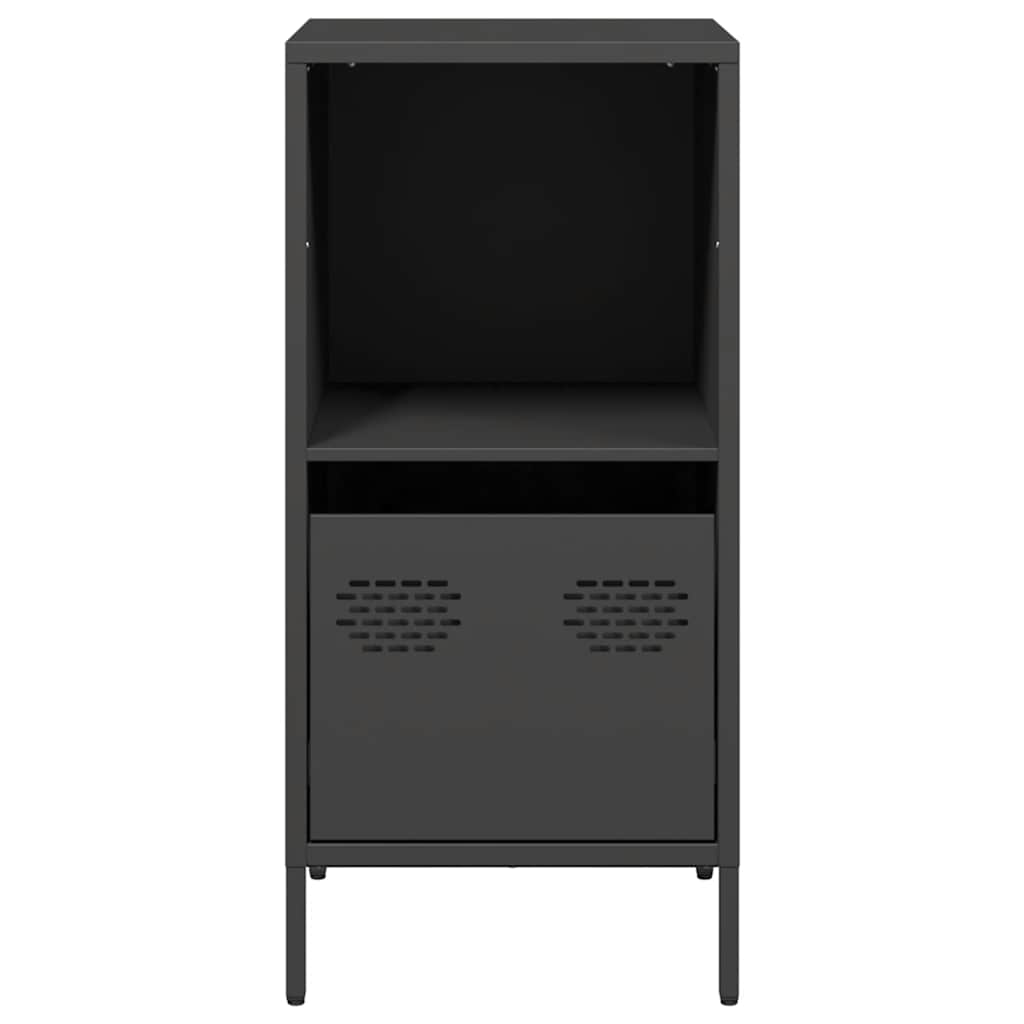 Komoda crna 35x39x73,5 cm hladno valjani čelik