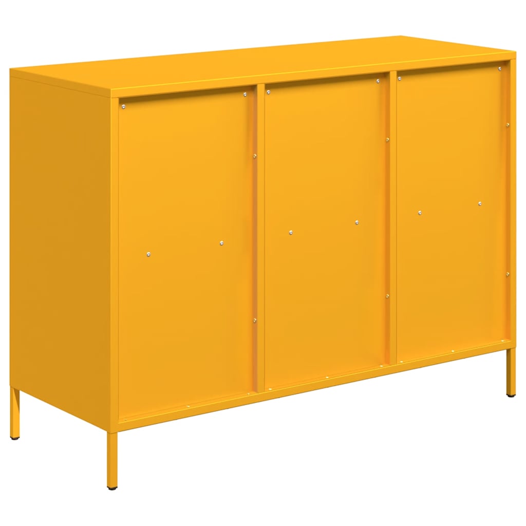 Komoda boja senfa 101,5x39x73,5 cm hladno valjani čelik