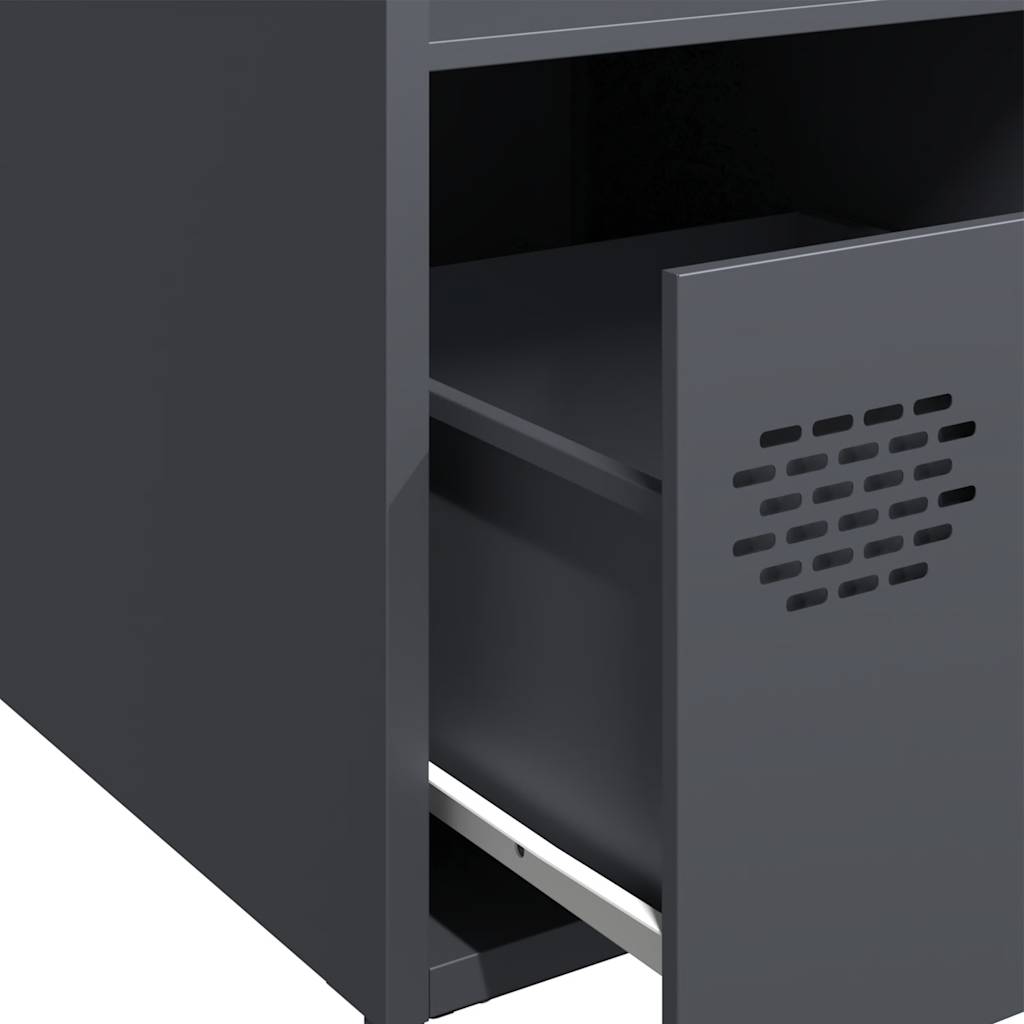 Visoka komoda antracit 35x39x103,5 cm od čelika