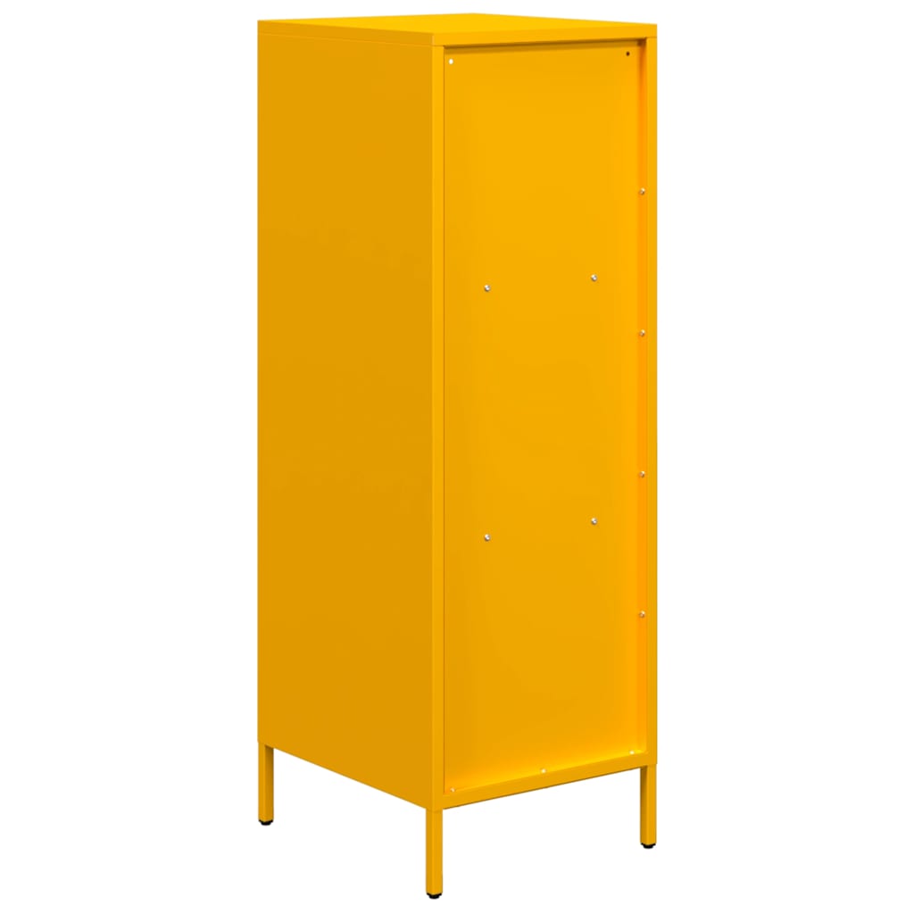 Visoka komoda boja senfa 35x39x103,5 cm od čelika