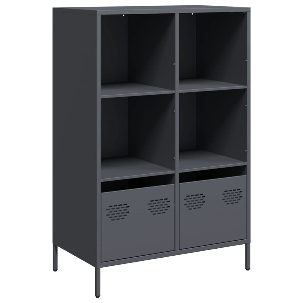 Visoka komoda antracit 68x39x103,5 cm od čelika