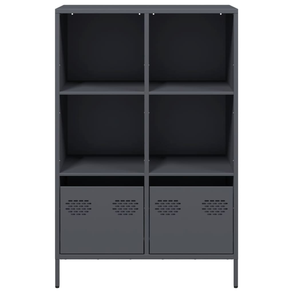 Visoka komoda antracit 68x39x103,5 cm od čelika