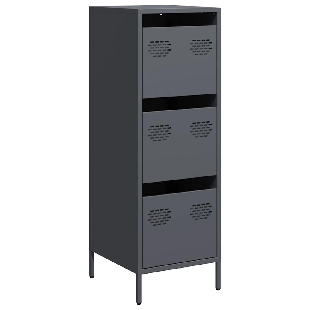 Visoka komoda antracit 39x35x103,5 cm od čelika