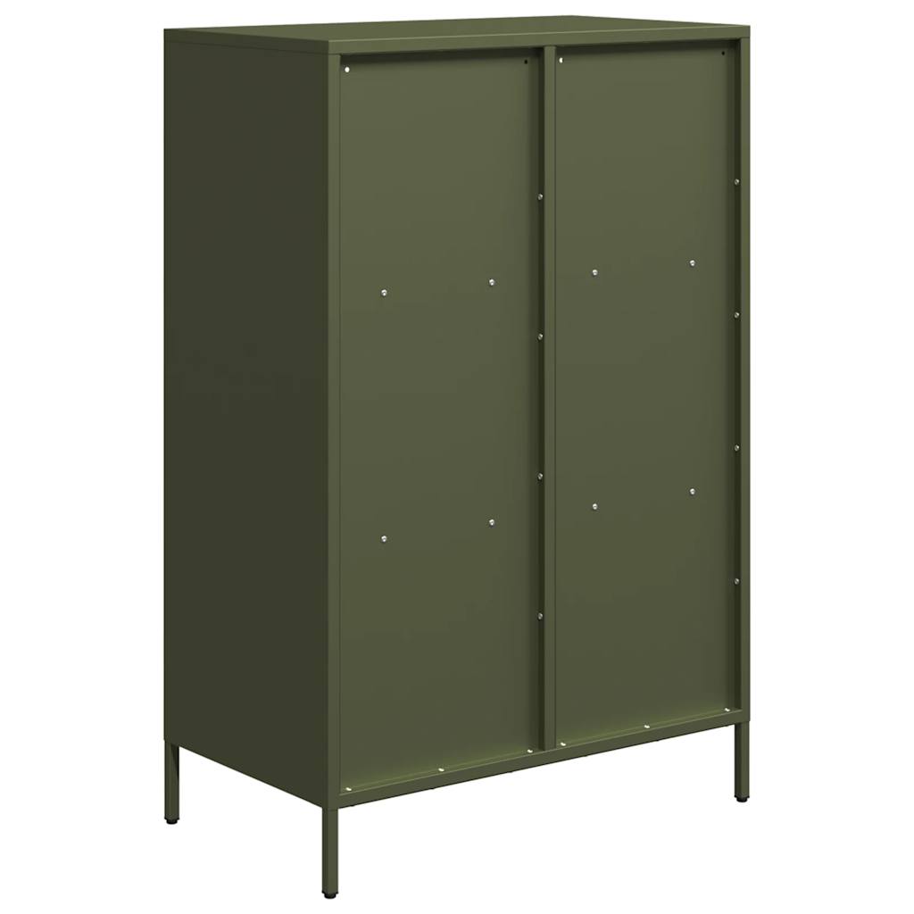 Visoka komoda maslinastozeleni 68x39x103,5 cm od čelika