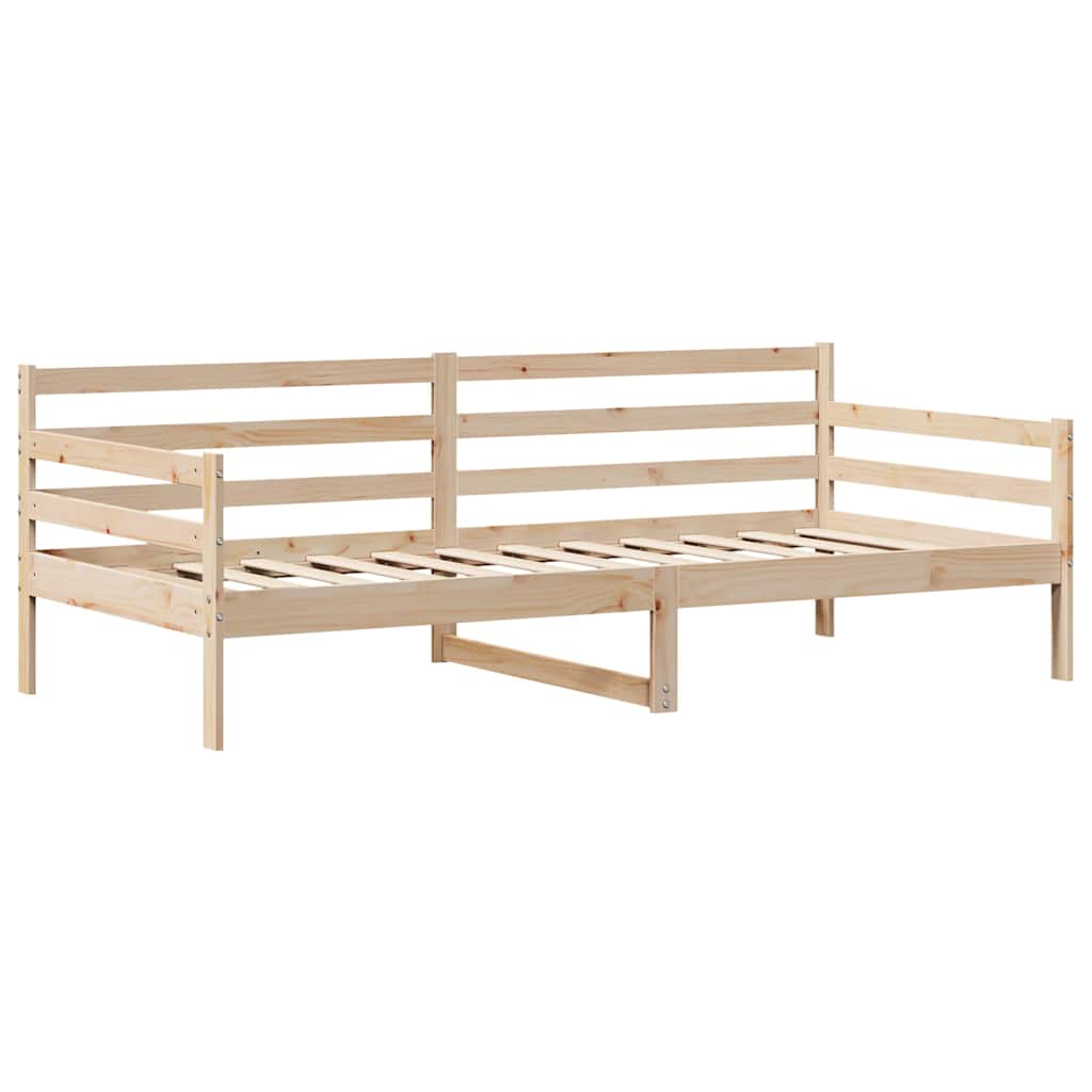 Dnevni krevet s ladicama bez madraca bijeli 80x200 cm masivno drvo