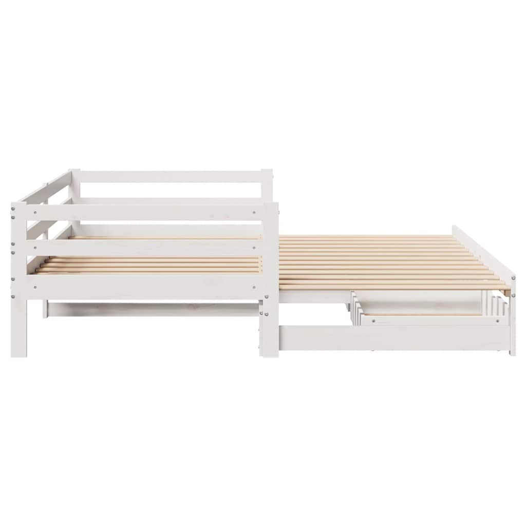 Dnevni krevet s ladicama bez madraca 90x200 cm masivno drvo