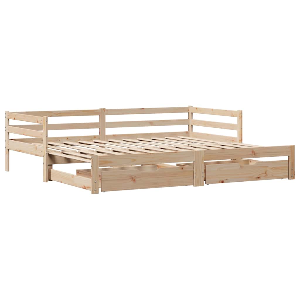 Dnevni krevet na razvlačenje s ladicama bez madraca 80x200 cm