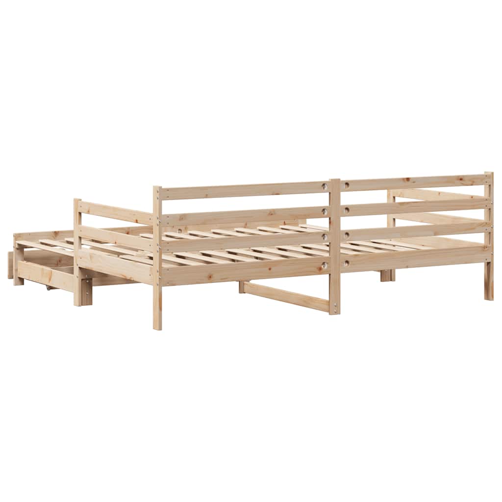 Dnevni krevet na razvlačenje s ladicama bez madraca 80x200 cm