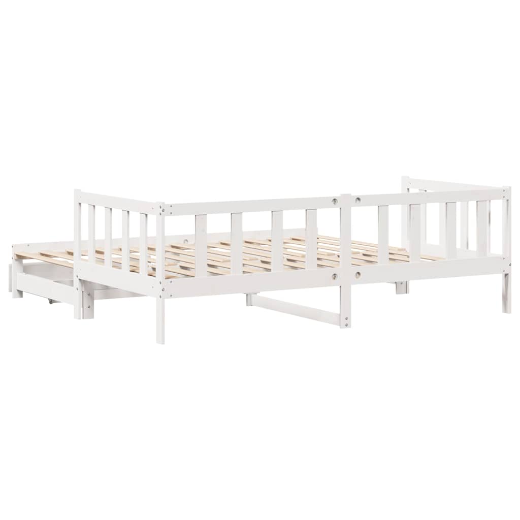 Dnevni krevet na razvlačenje s ladicama bez madraca 90 x 190 cm