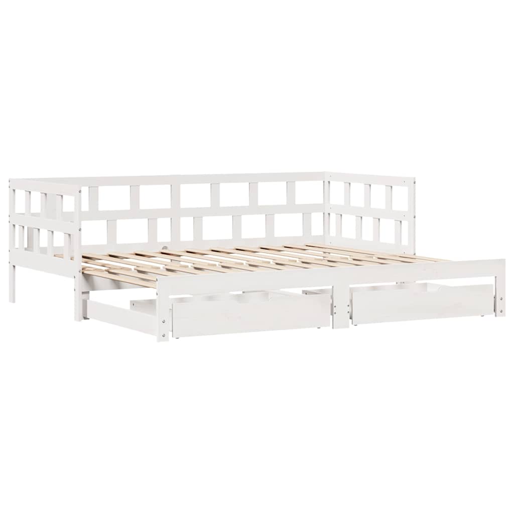 Dnevni krevet na razvlačenje s ladicama bez madraca 80x200 cm