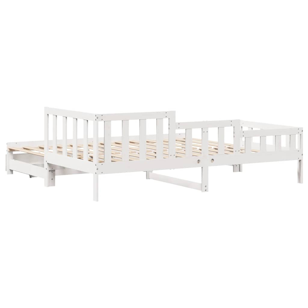 Dnevni krevet na razvlačenje s ladicama bez madraca 90 x 190 cm