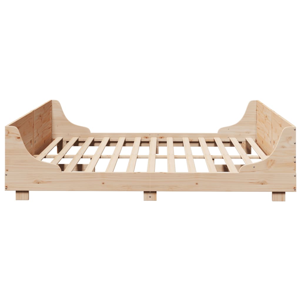 Okvir kreveta bez madraca 200 x 200 cm od masivne borovine
