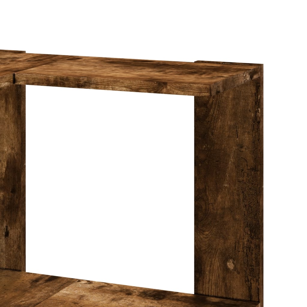 Kutni regal za knjige 3 razine boja hrasta 50x50x102 cm drveni