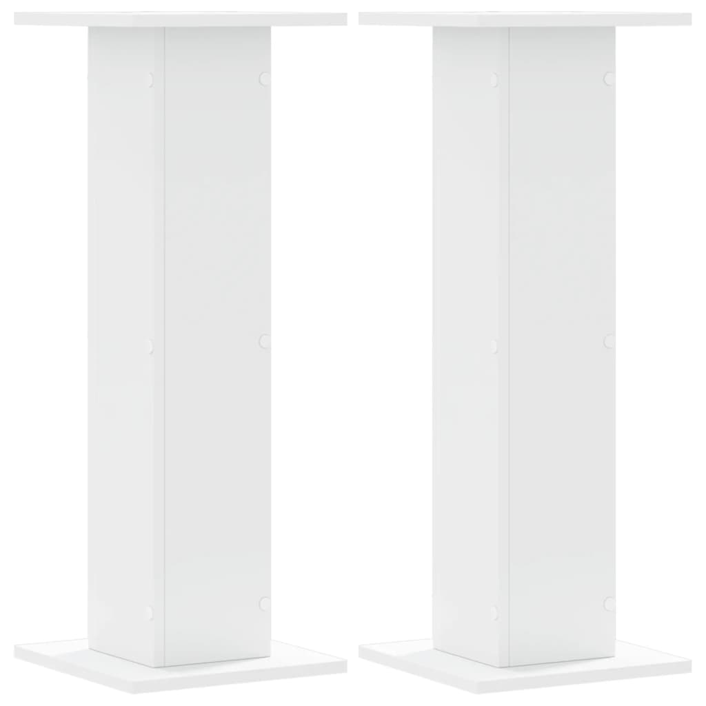 Stalci za zvučnike 2 kom bijeli 30x30x80 cm konstruirano drvo