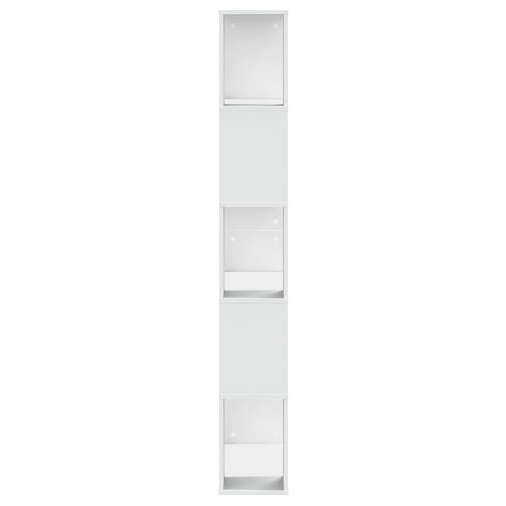 Regal za knjige 5 razina bijeli 80,5 x 23,5 x 162,5 cm drveni
