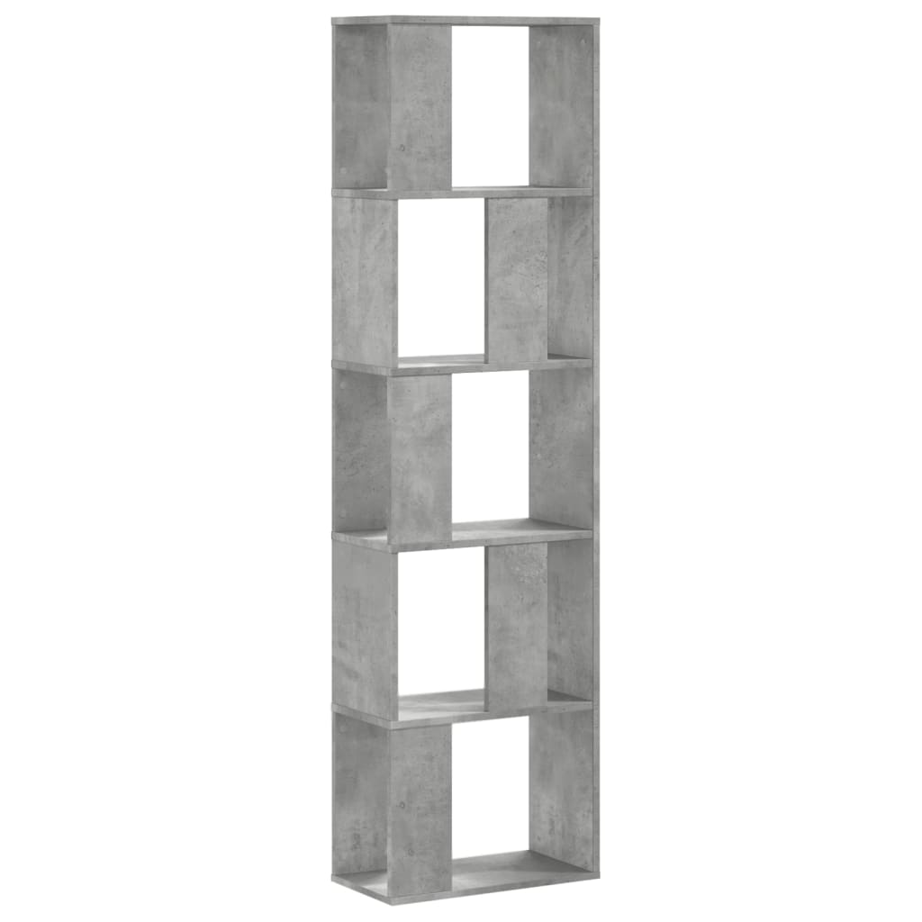 Regal za knjige s 5 razina boja hrasta 45x23,5x162,5 cm drveni