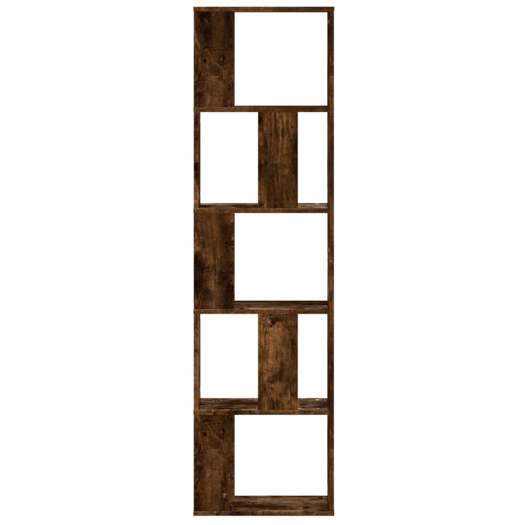 Regal za knjige s 5 razina boja hrasta 45x23,5x162,5 cm drveni