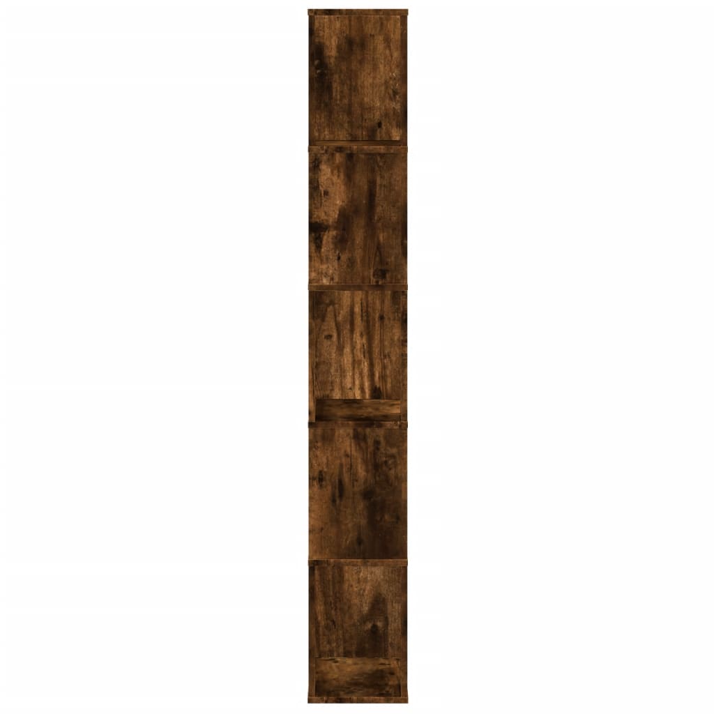 Regal za knjige s 5 razina boja hrasta 45x23,5x162,5 cm drveni