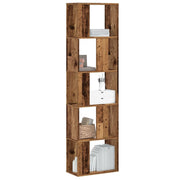 Regal za knjige 5 razina boja staro drvo 45x23,5x162,5cm drveni