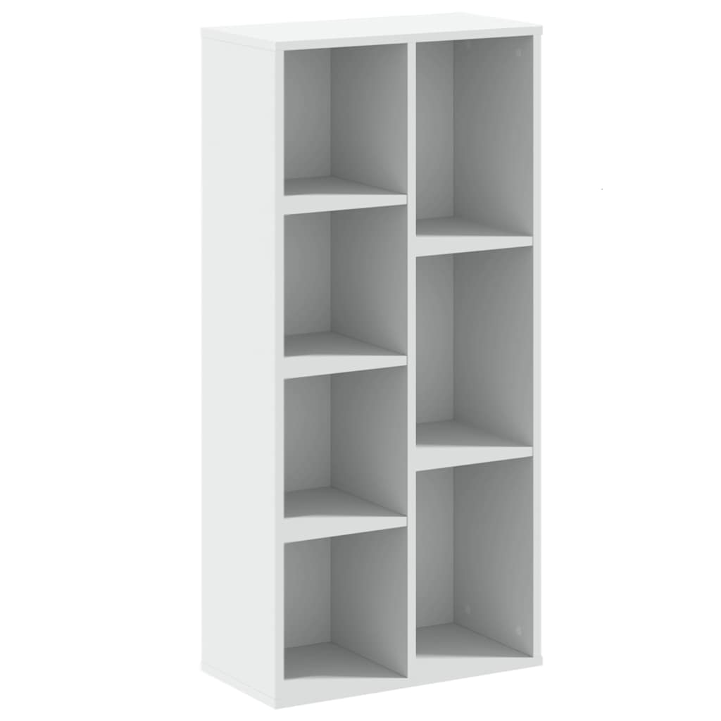 Regal za knjige bijeli 50x25x105 cm konstruirano drvo