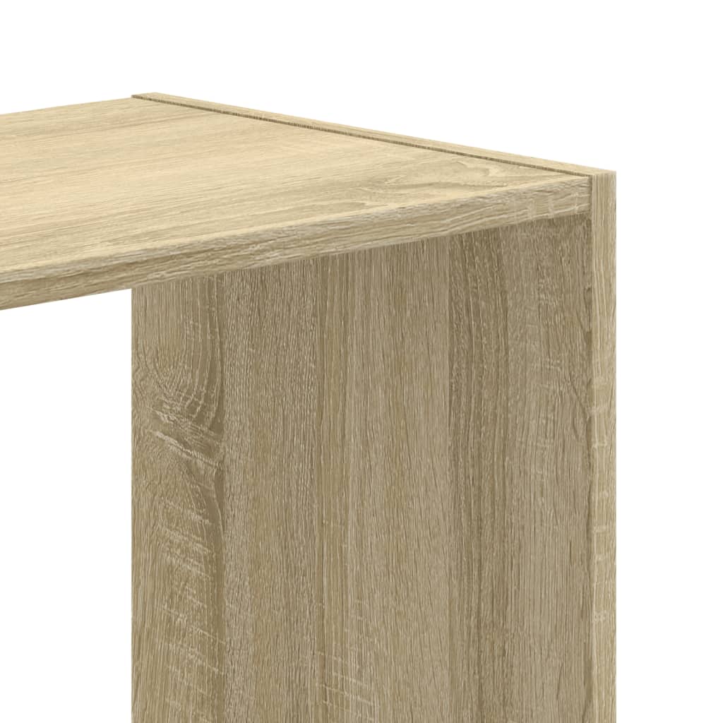 Regal za knjige boja hrasta 102x32x102 cm od konstruiranog drva