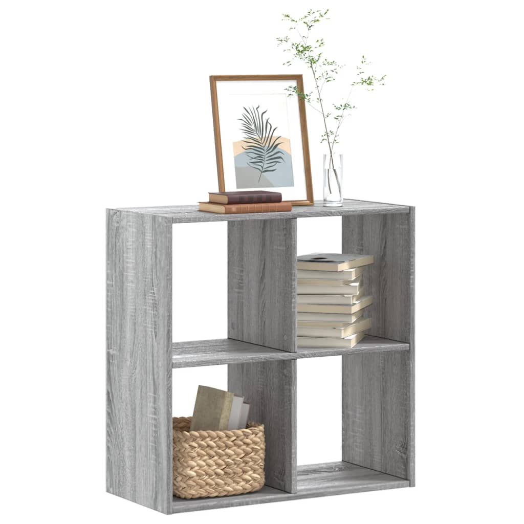 Regal za knjige boja hrasta 68,5x32x68,5 cm konstruirano drvo