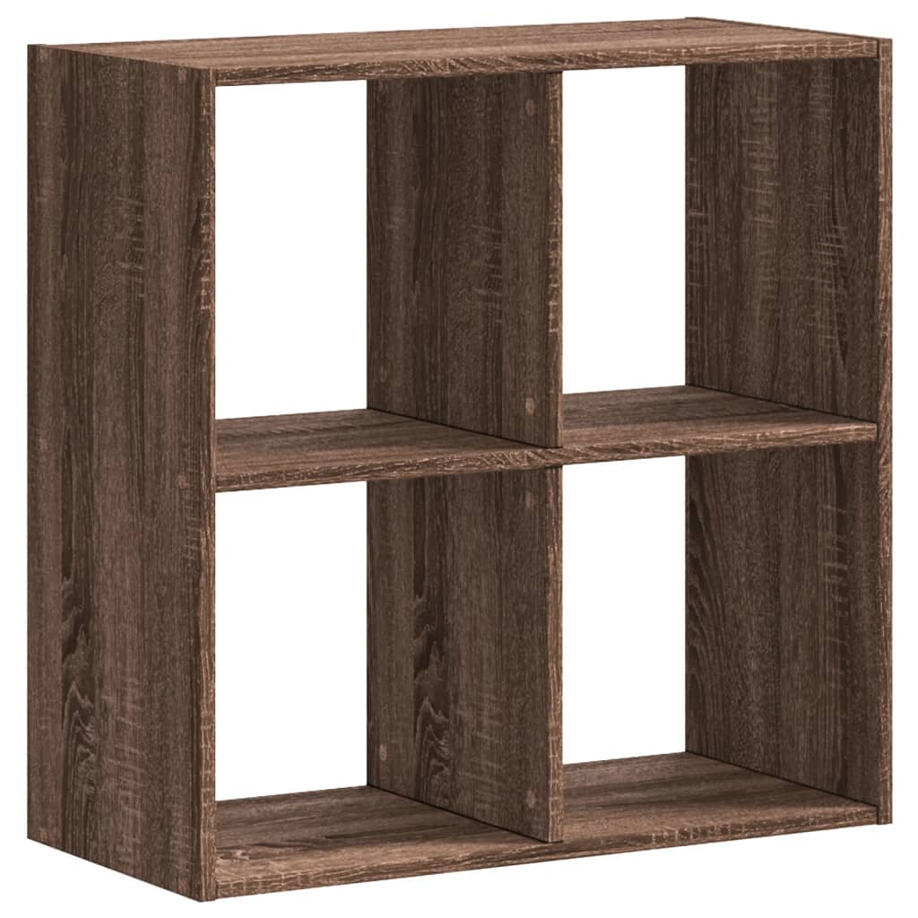 Regal za knjige boja hrasta 68,5x32x68,5 cm konstruirano drvo