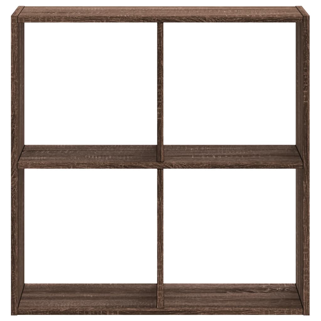 Regal za knjige boja hrasta 68,5x32x68,5 cm konstruirano drvo