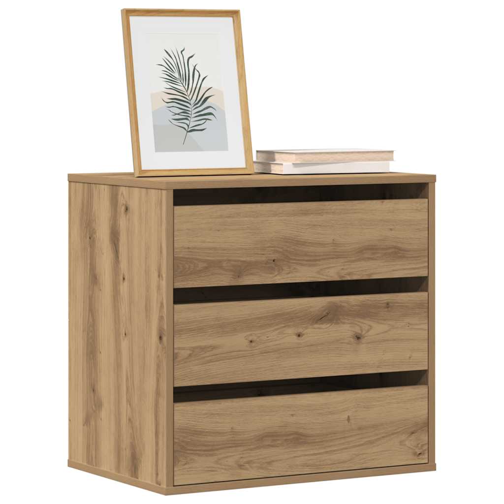 Kutna komoda s ladicama boja artisian hrast 60x41x58 cm drveni