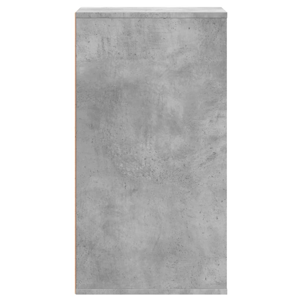 Kutna komoda s ladicama siva boja betona 40x41x76 cm drveni