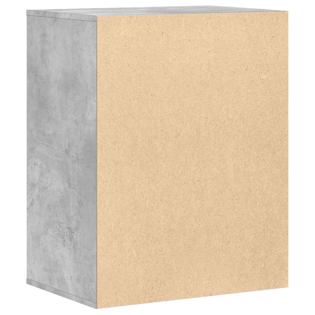 Kutna komoda s ladicama siva boja betona 60x41x76 cm drveni