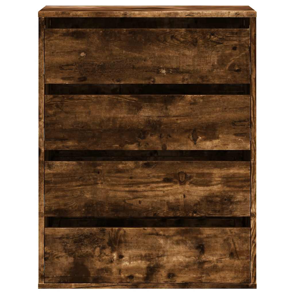 Kutna komoda s ladicama boja dimljenog hrasta 60x41x76cm drveni
