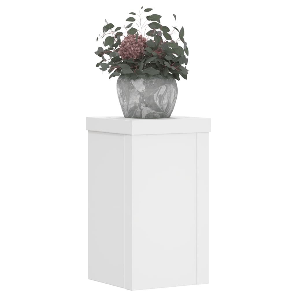 Stalci za biljke 2 kom bijeli 10x10x18 cm konstruirano drvo