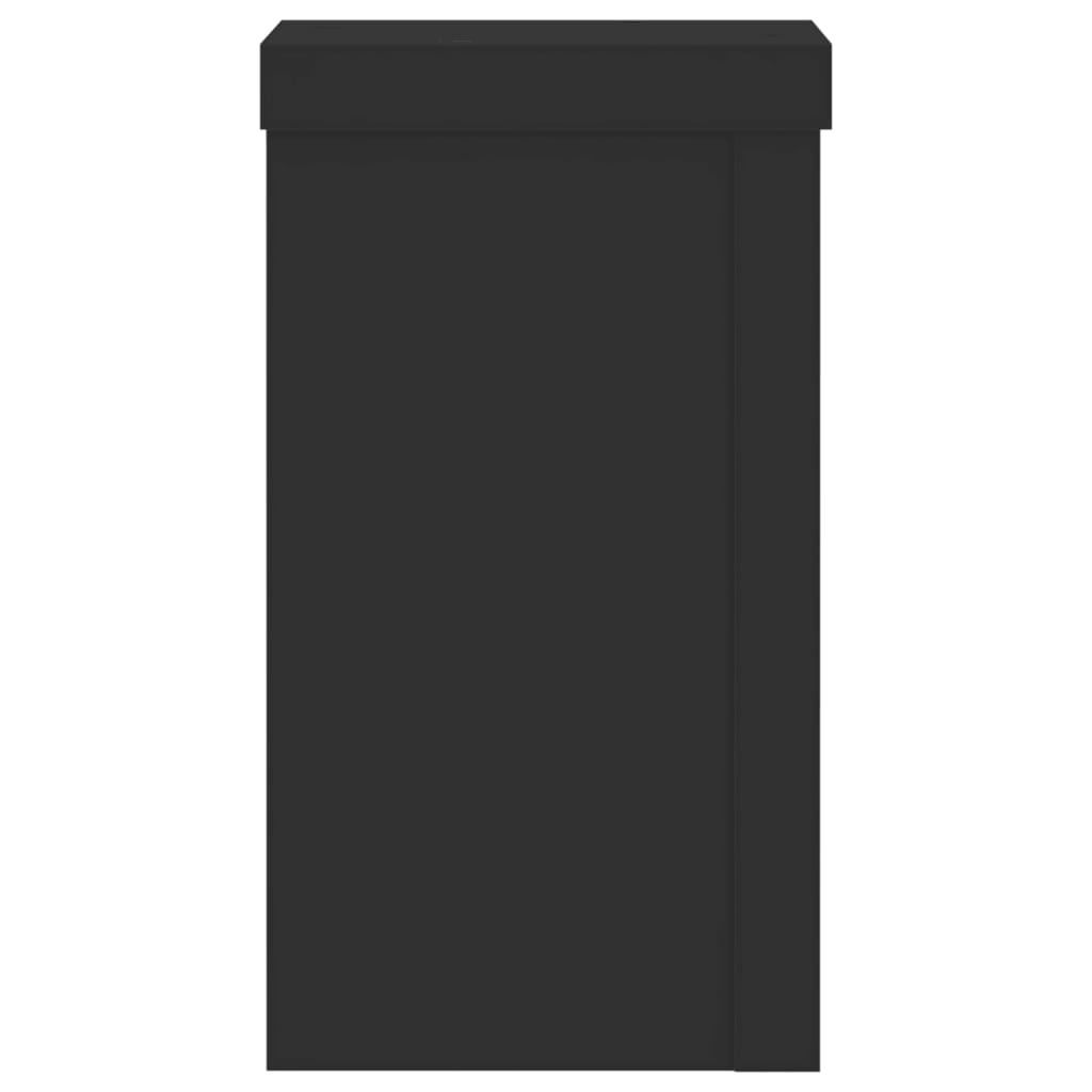 Stalci za biljke 2 kom crni 10x10x18 cm konstruirano drvo