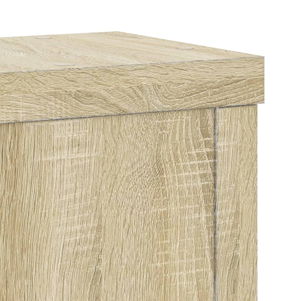 Stalci za biljke 2 kom boja hrasta 10x10x18cm konstruirano drvo