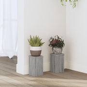 Stalci za biljke 2 kom boja hrasta 10x10x18cm konstruirano drvo